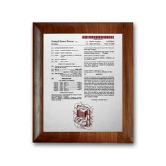 Etch Colorfill Plaq - Walnut Rolled Edge