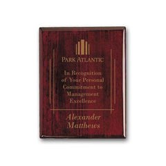 Laser Engraved Plaq - Rosewood Crystal House