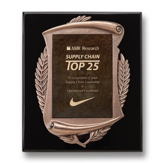 Laurel Wreath Plaque Crystal House