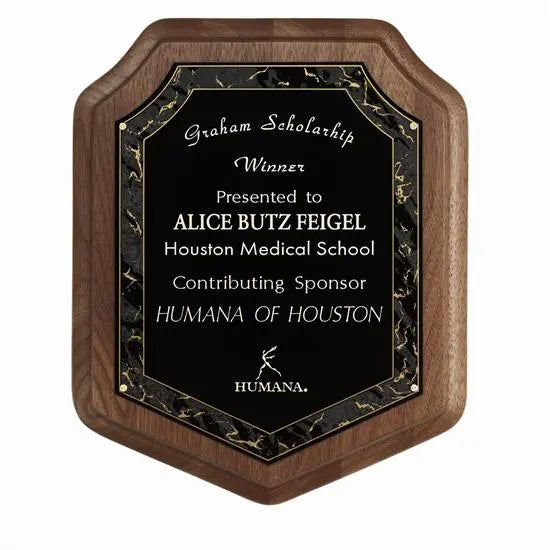 Marble Magic Shield Plaque