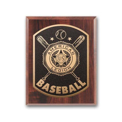 Photocast Plaque - Walnut Finish Crystal House