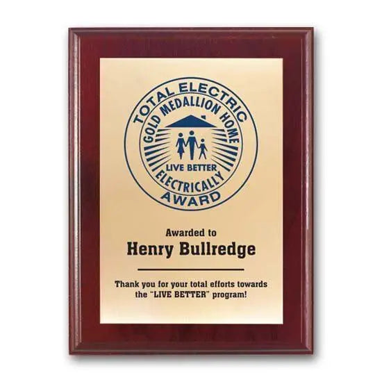 Screenprint Brass - Mahogany - Crystal House