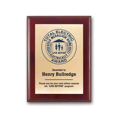 Screenprint Brass - Mahogany - Crystal House