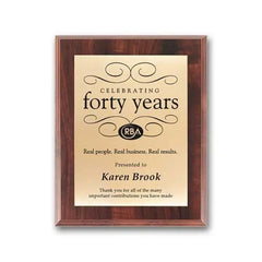 Screenprint Brass - Walnut Finish Crystal House