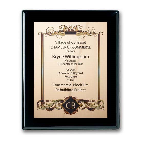 SpectraPrint Plaque - Ebony Crystal House