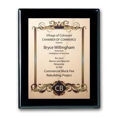 SpectraPrint Plaque - Ebony Crystal House
