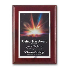 SpectraPrint Plaque - Mahogany Crystal House