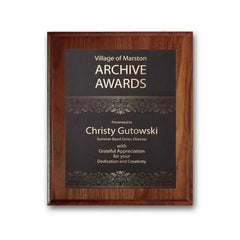 SpectraPrint Plaque - Walnut Cove Edge - Crystal House