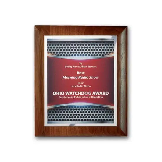 SpectraPrint Plaque - Walnut Rolled Edge