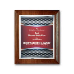 SpectraPrint Plaque - Walnut Rolled Edge
