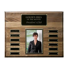 Walnut Perpetual Photo Plaque