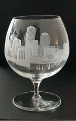 City Skyline - Brandy Snifters/Cognac - Pair