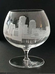 City Skyline - Brandy Snifters/Cognac - Pair