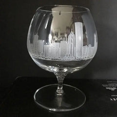 City Skyline - Brandy Snifters/Cognac - Pair