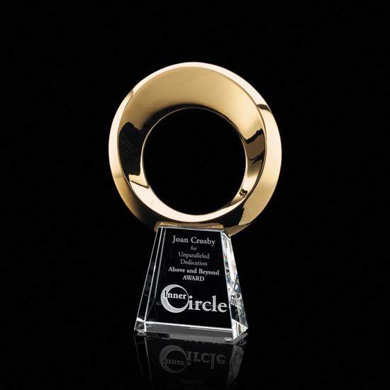 Boundless Award - Gold Optical Crystal House