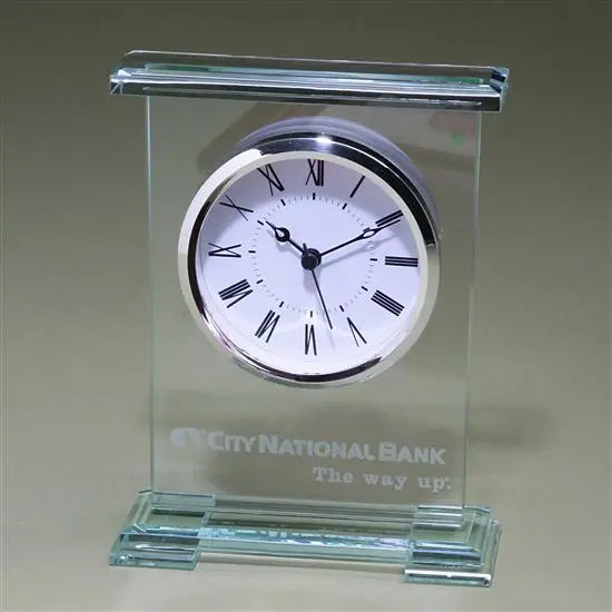 Jade Award Clock - Crystal House