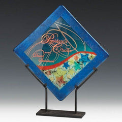 Lapis Border Plate Crystal House