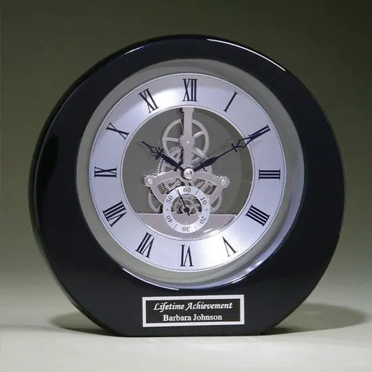 Silver Accent Clock Crystal House