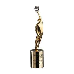 Triumph Award on Cylinder Base Crystal House