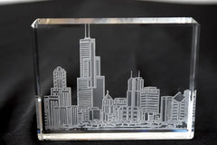 City Skyline Paperweight - Crystal House