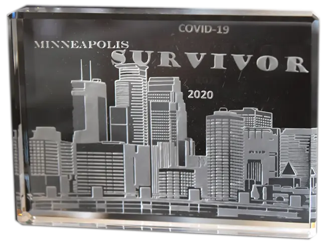 City Skyline Paperweight - Crystal House