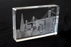 City Skyline Paperweight - Crystal House