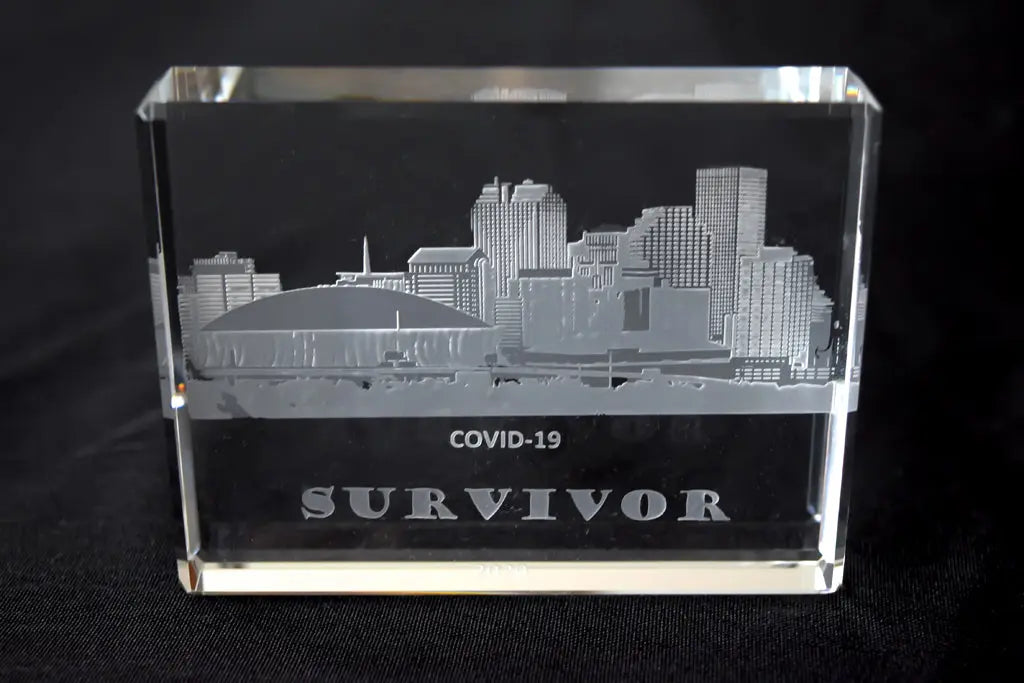 City Skyline Paperweight - Crystal House