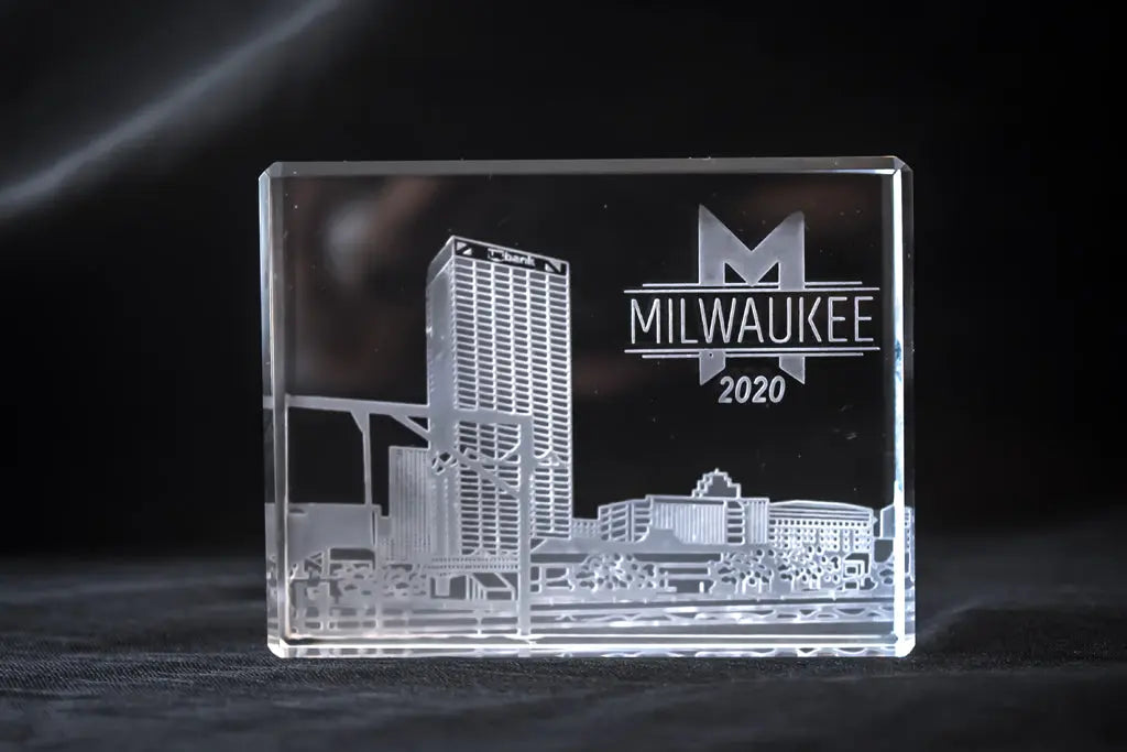 City Skyline Paperweight - Crystal House