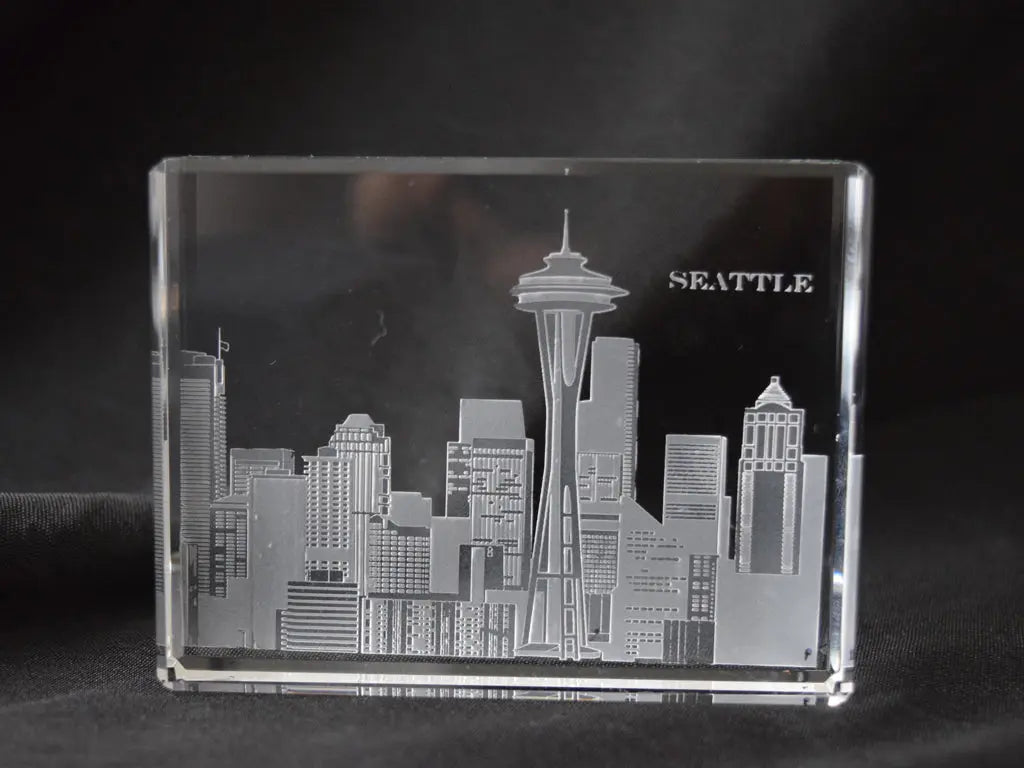 City Skyline Paperweight - Crystal House