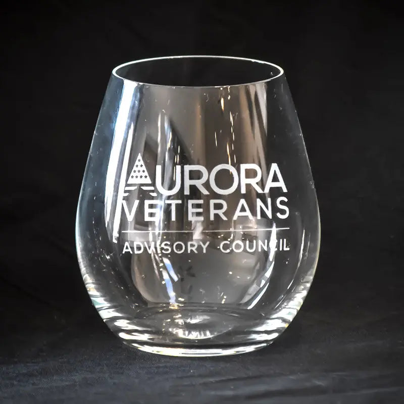 Veteran Advisory Council - Stemless Wine Glass - Crystal House