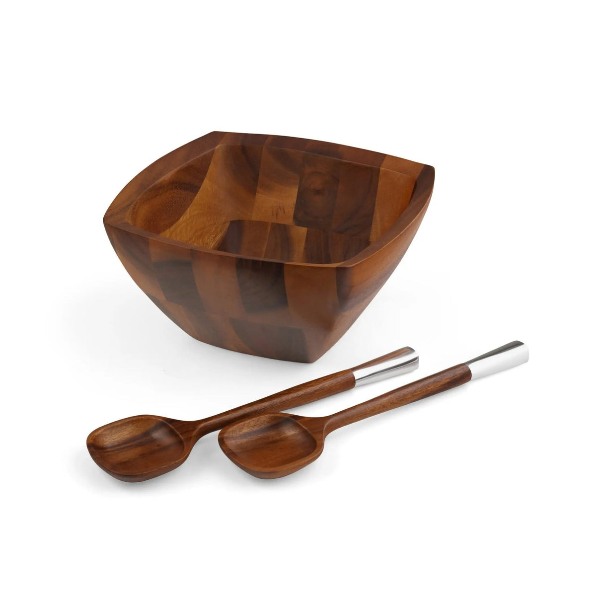 Cube Salad Bowl w/Servers Nambé