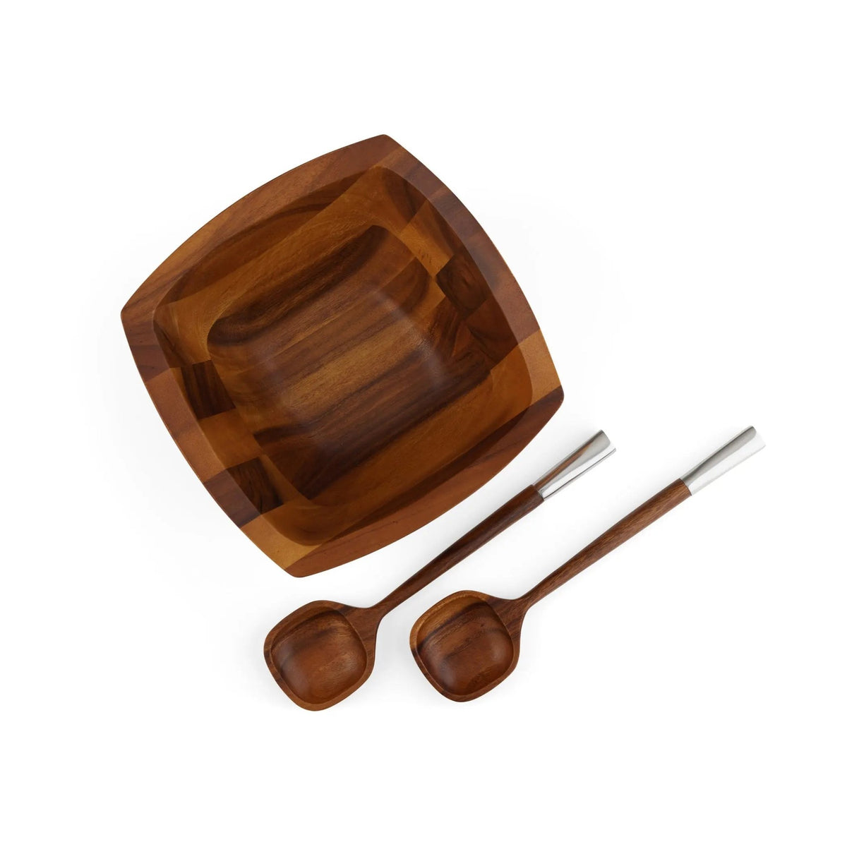 Cube Salad Bowl w/Servers Nambé