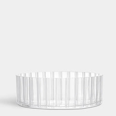 Cut In Number Striped Vase Orrefors
