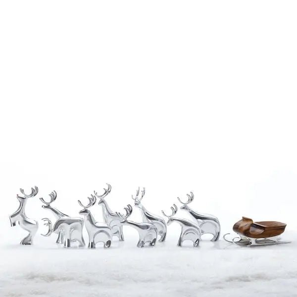 Dasher Reindeer Figurine Set Nambé
