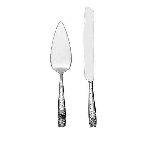 Dazzle Cake and Knife Server Set Nambé