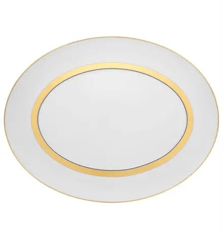 DOMO GOLD OVAL PLATTER Vista Alegre