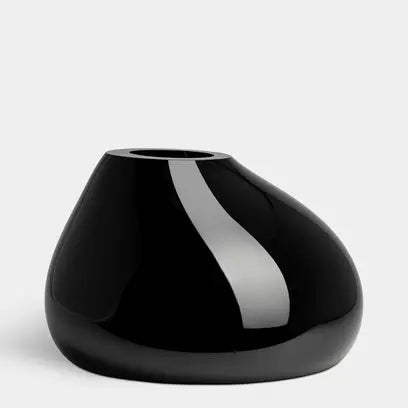 Ebon vase, black by Orrefors