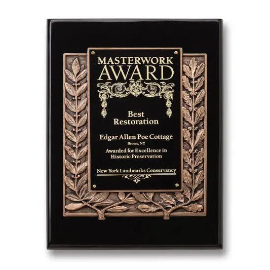 Eminence Plaque - Black Rosewood Crystal House