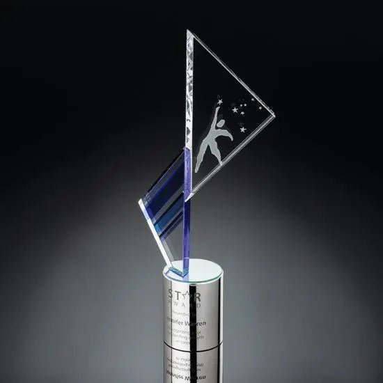 Empyrean Award - Cobalt Optical Silver Crystal House