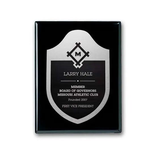 Etch Antiqued Plaq Crystal House