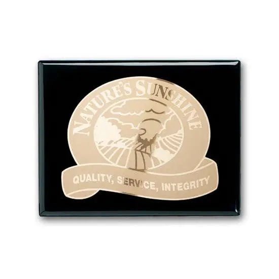 Etch Frosted Plaq - Ebony Crystal House