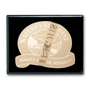 Etch Frosted Plaq - Ebony Crystal House