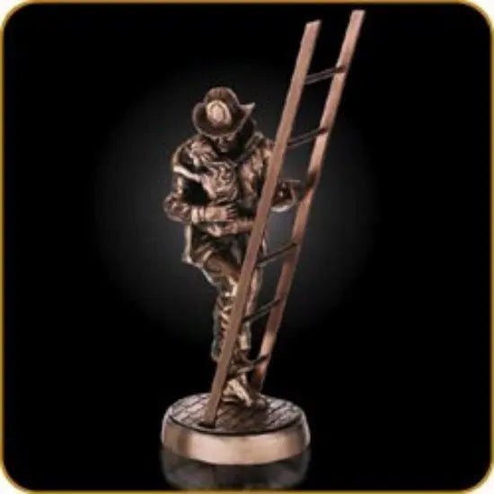 Fireman w Child Crystal House