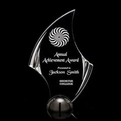 Flourish Hemisphere - Acrylic Black Nickel Crystal House