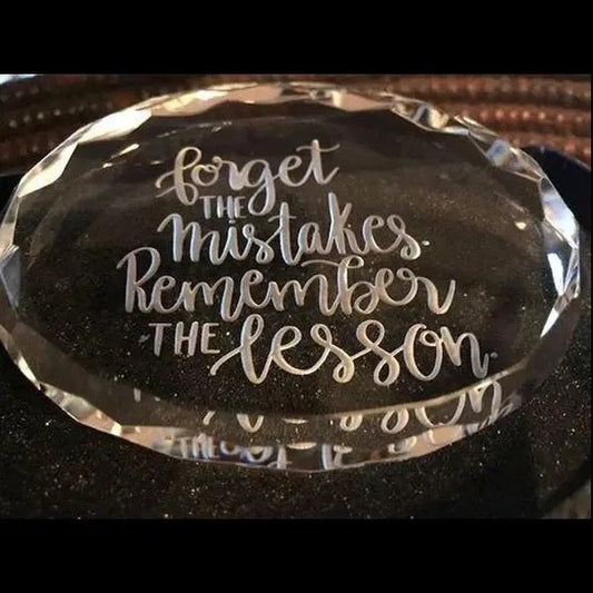 Forget the Mistakes Crystal House