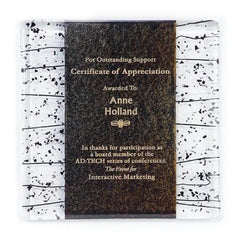 Fusion Plaque - certificate Crystal House