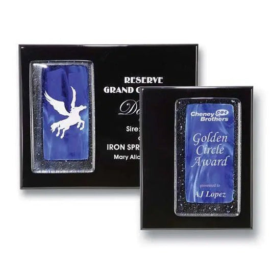 Fusion Plaque - Sapphire Crystal House