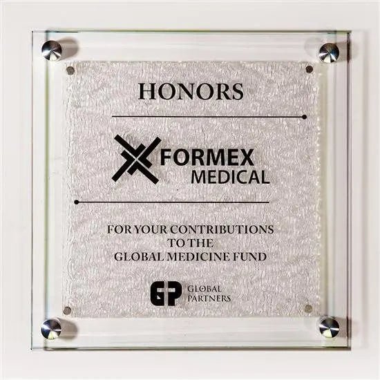 Fusion Plaque - Texture Glass Crystal House