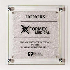 Fusion Plaque - Texture Glass Crystal House