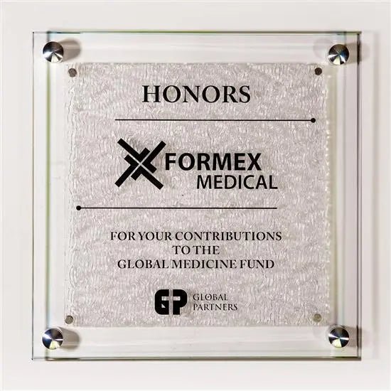 Fusion Plaque - Texture Glass Crystal House